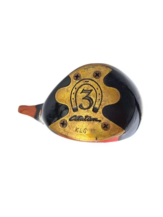 Vintage PowerBilt Duck Golf Club Head Paperweight Decor Persimmon Man Cave Folk - Picture 5 of 13